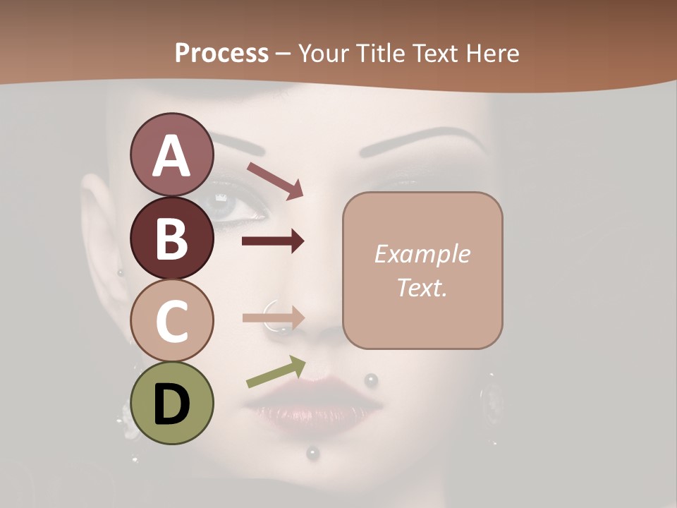 Eyelid Piercing PowerPoint Template