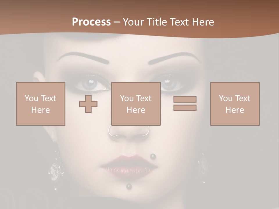 Eyelid Piercing PowerPoint Template