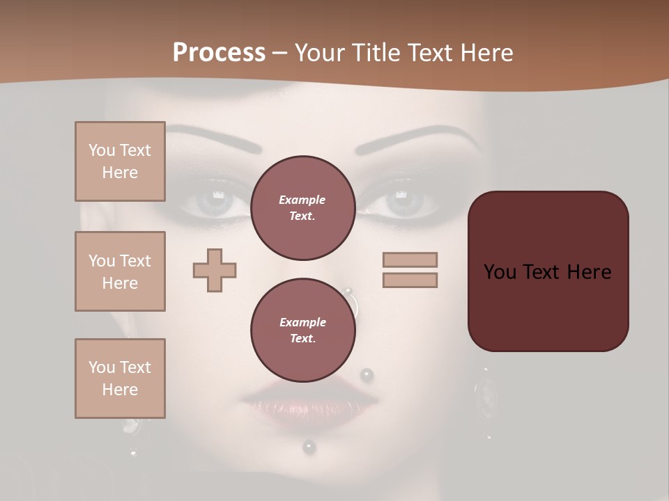 Eyelid Piercing PowerPoint Template