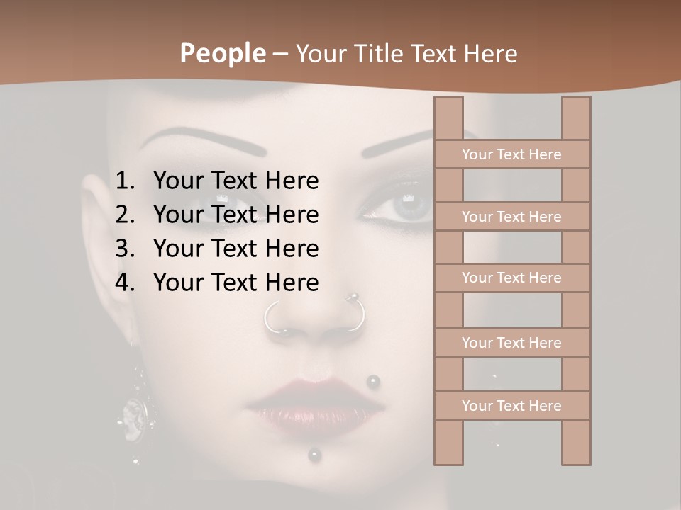 Eyelid Piercing PowerPoint Template