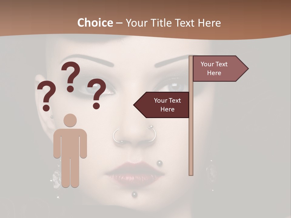 Eyelid Piercing PowerPoint Template