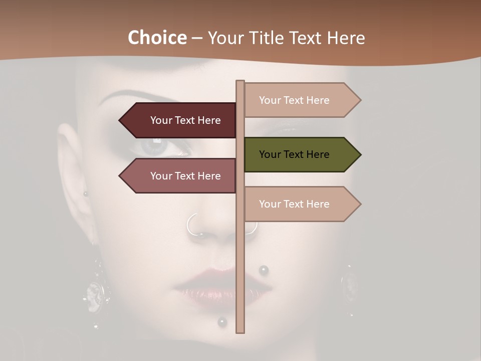 Eyelid Piercing PowerPoint Template