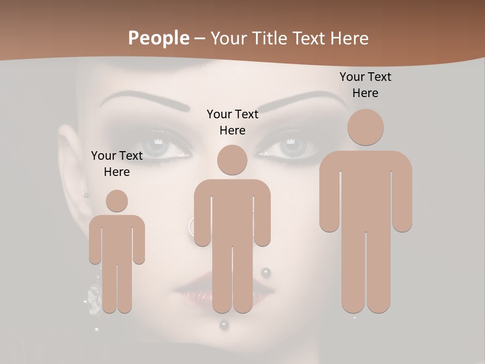 Eyelid Piercing PowerPoint Template