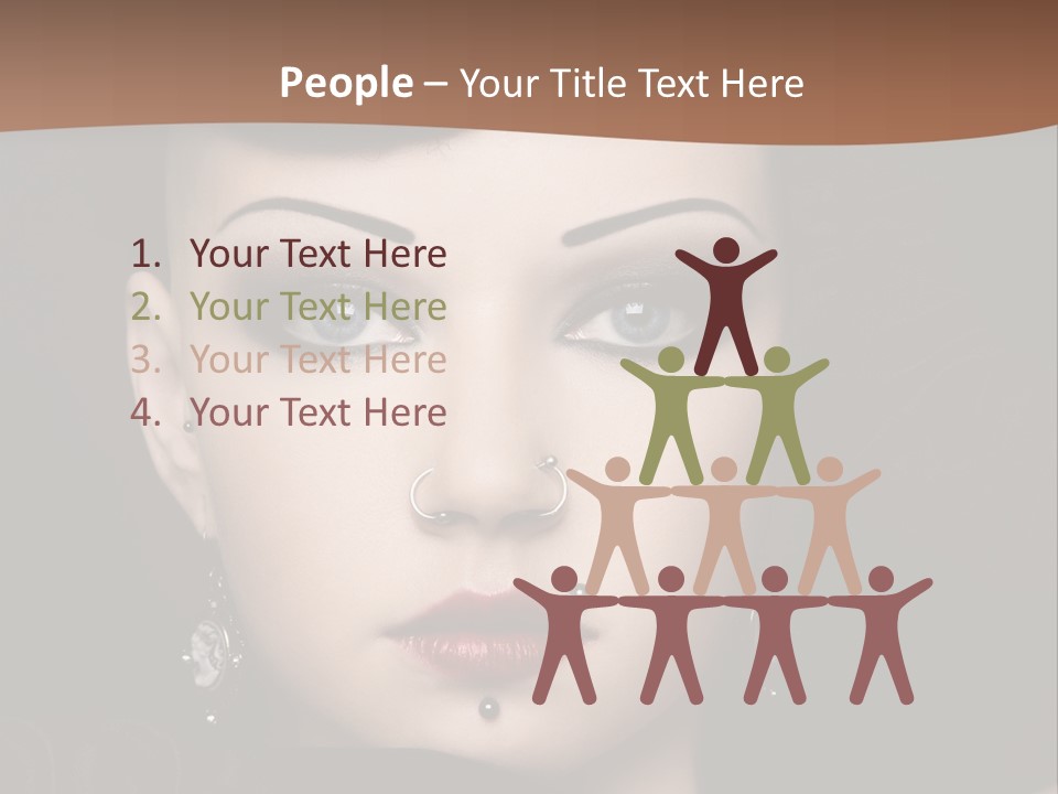 Eyelid Piercing PowerPoint Template