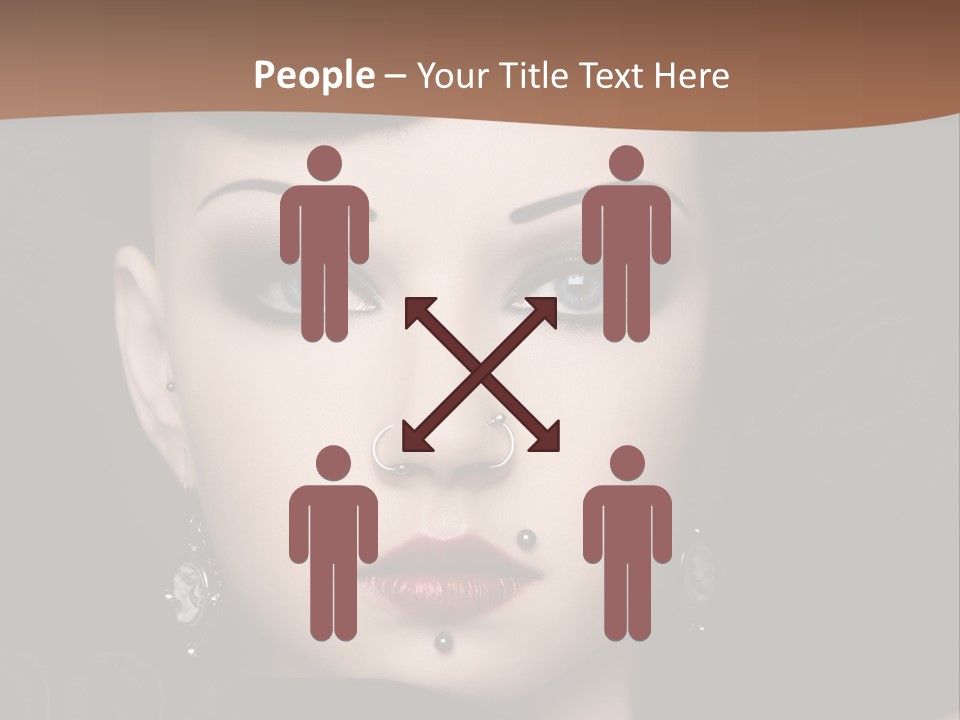 Eyelid Piercing PowerPoint Template