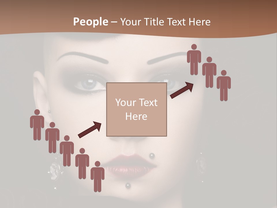 Eyelid Piercing PowerPoint Template