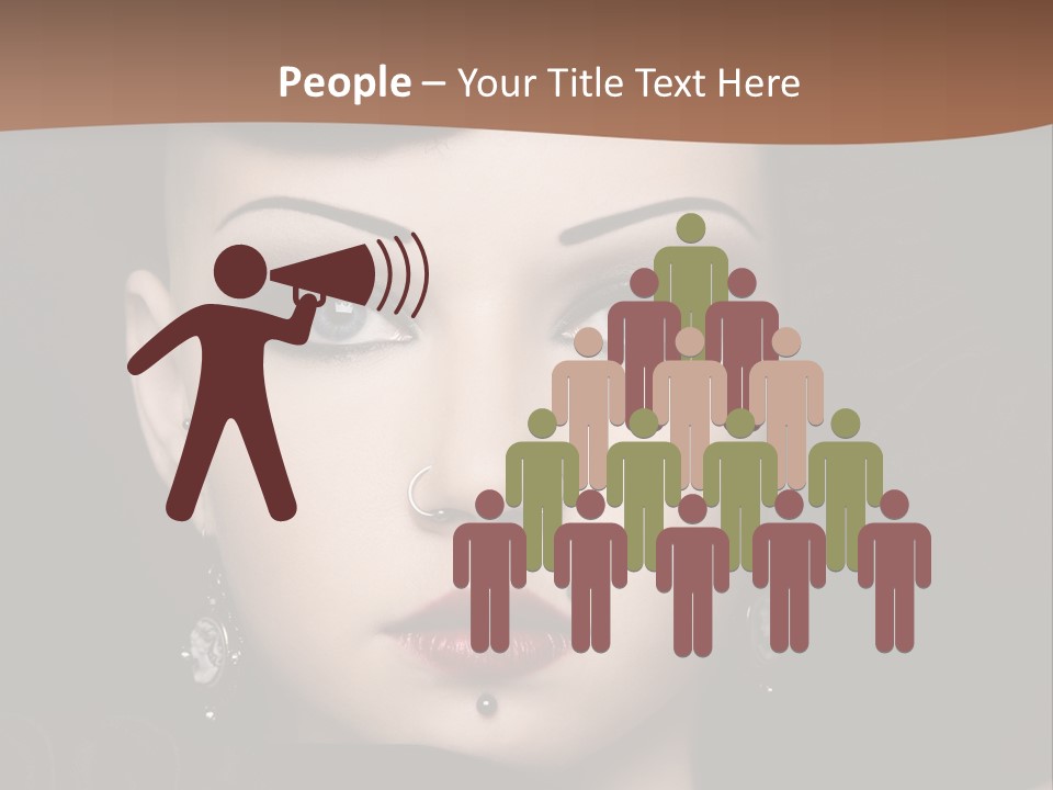 Eyelid Piercing PowerPoint Template