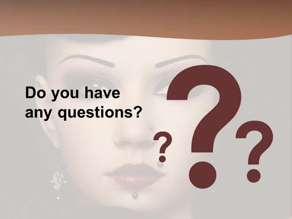 Eyelid Piercing PowerPoint Template