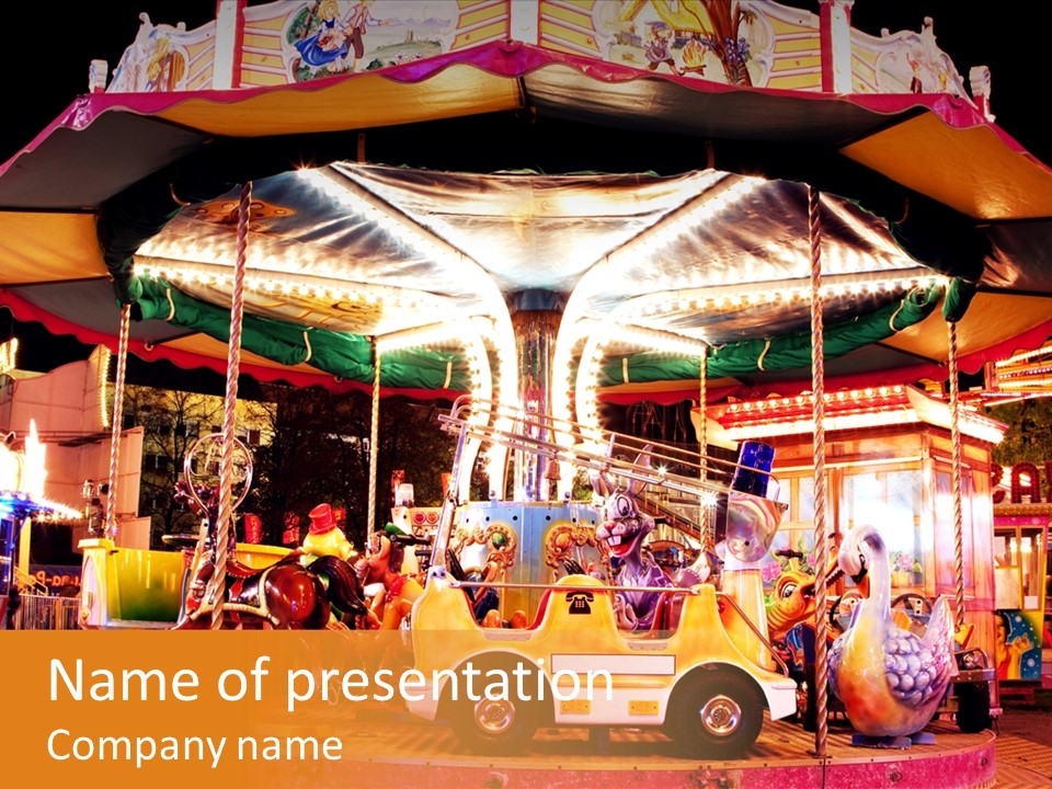 Color Circus Attraction PowerPoint Template