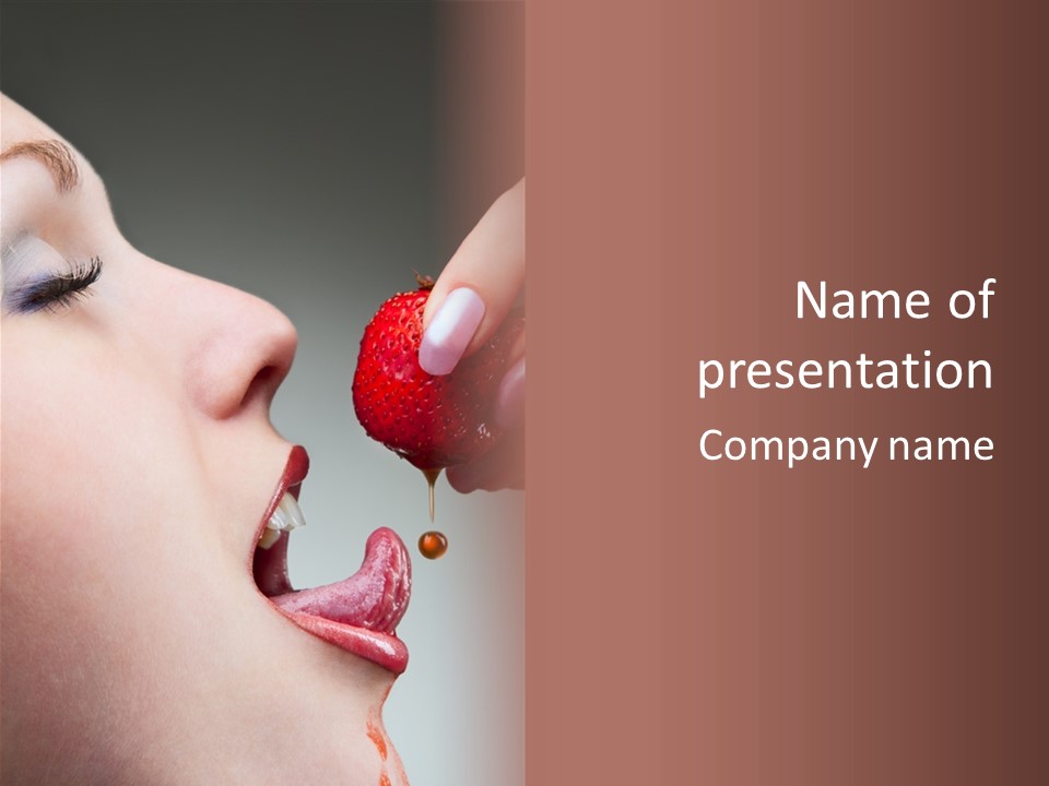 Beauty Food Glamour PowerPoint Template