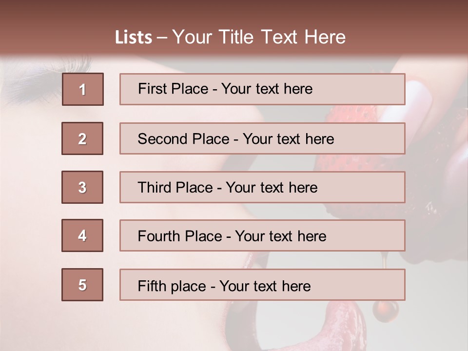Beauty Food Glamour PowerPoint Template
