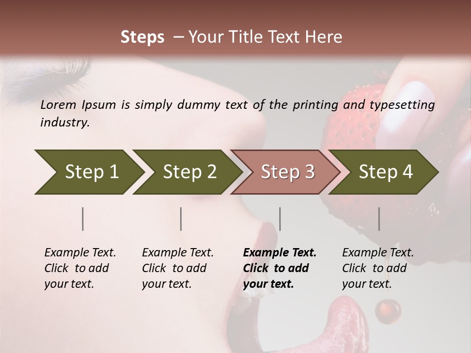 Beauty Food Glamour PowerPoint Template