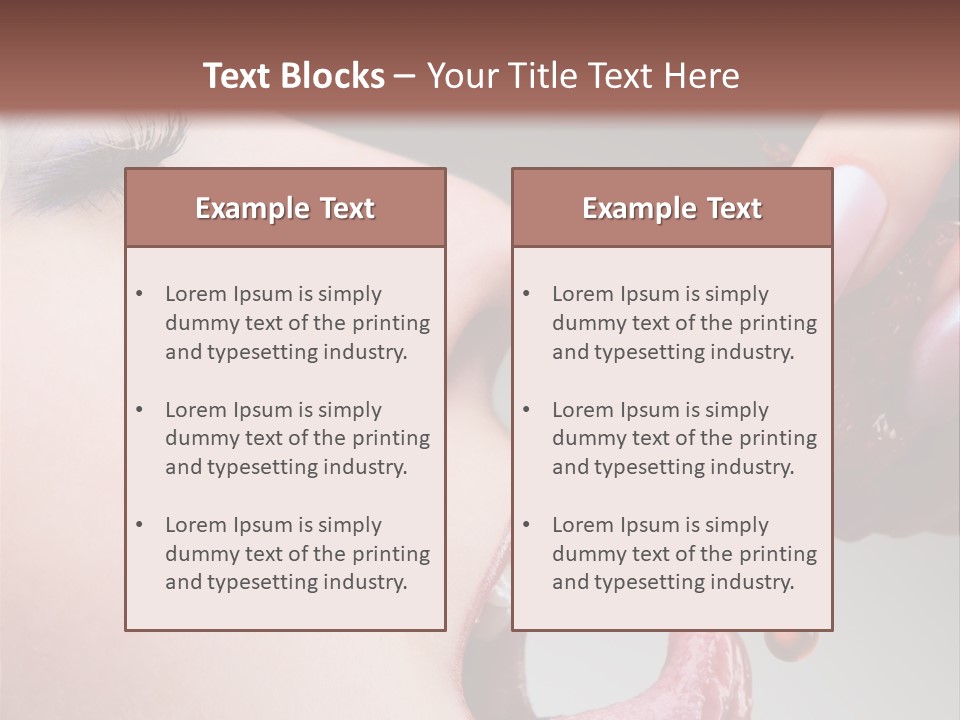 Beauty Food Glamour PowerPoint Template