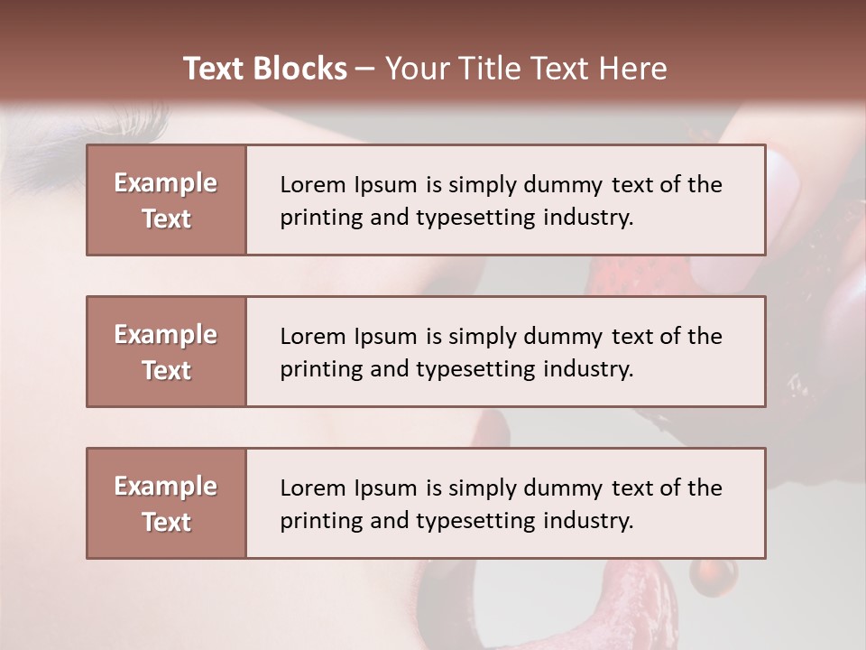 Beauty Food Glamour PowerPoint Template