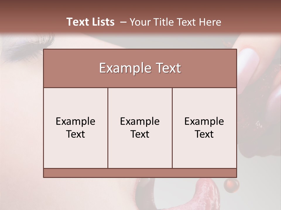 Beauty Food Glamour PowerPoint Template