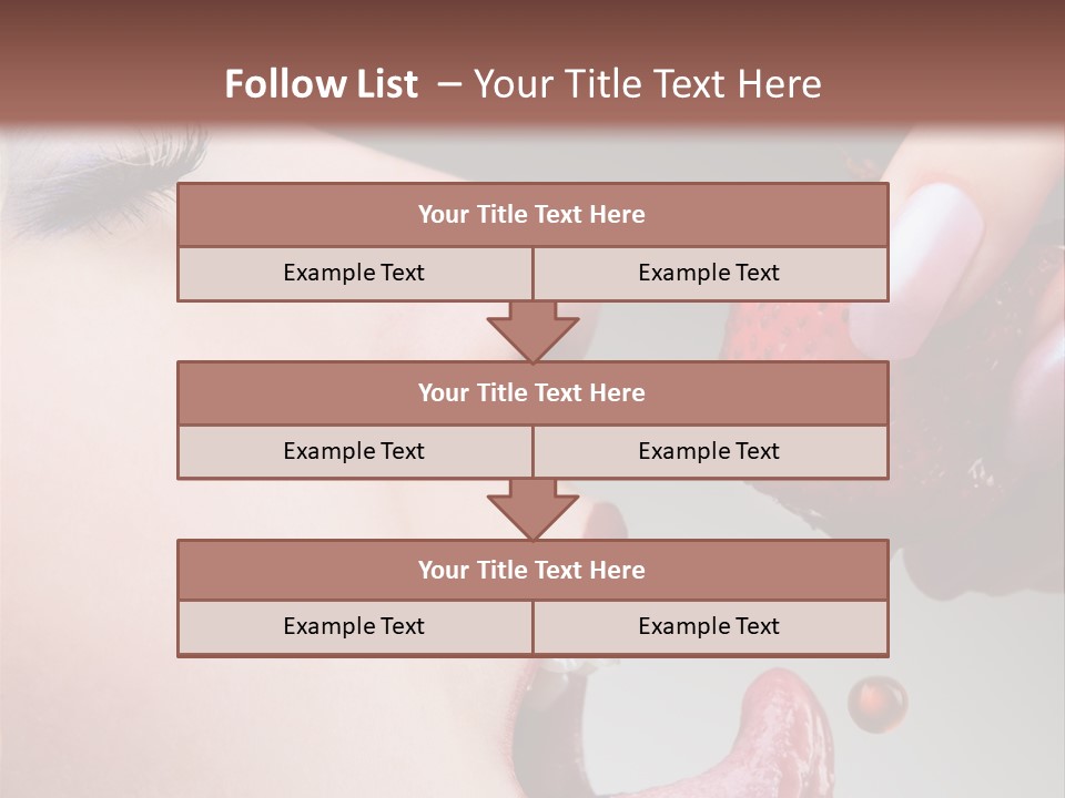 Beauty Food Glamour PowerPoint Template