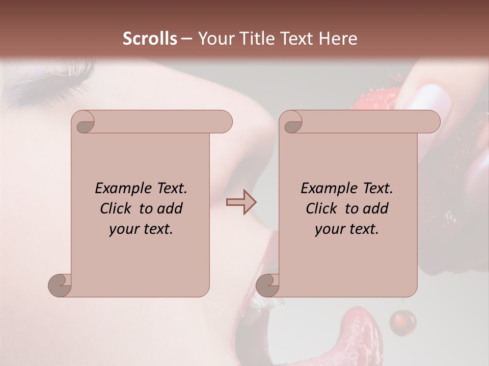 Beauty Food Glamour PowerPoint Template