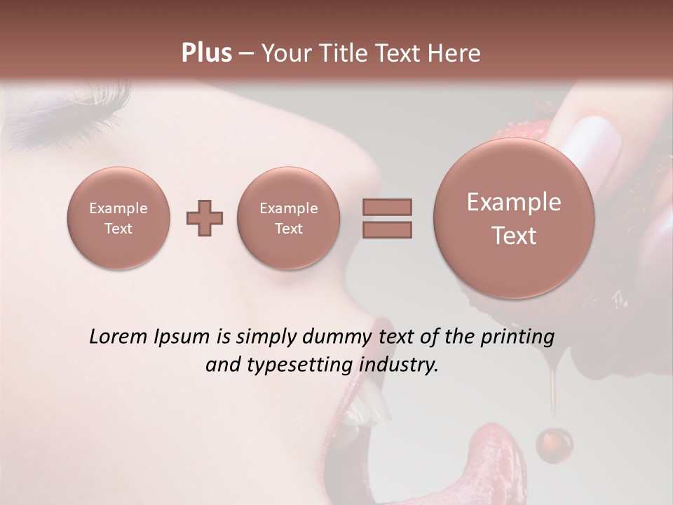 Beauty Food Glamour PowerPoint Template