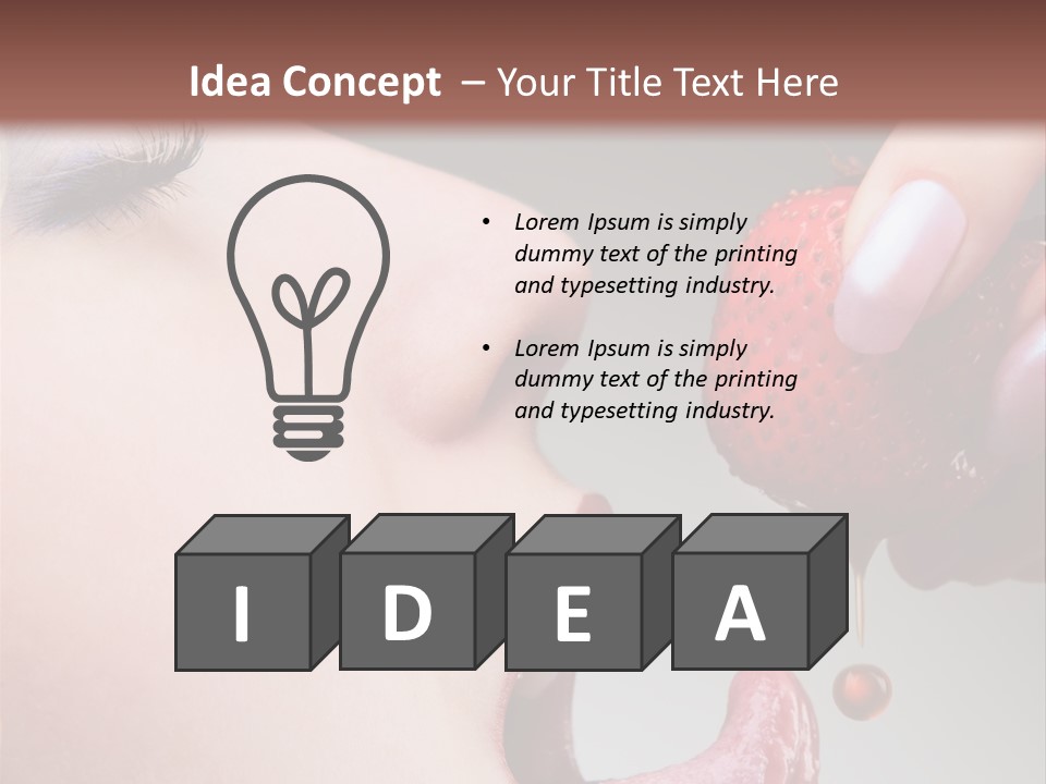 Beauty Food Glamour PowerPoint Template