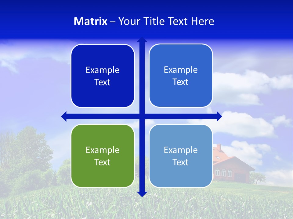 Green Hill House PowerPoint Template