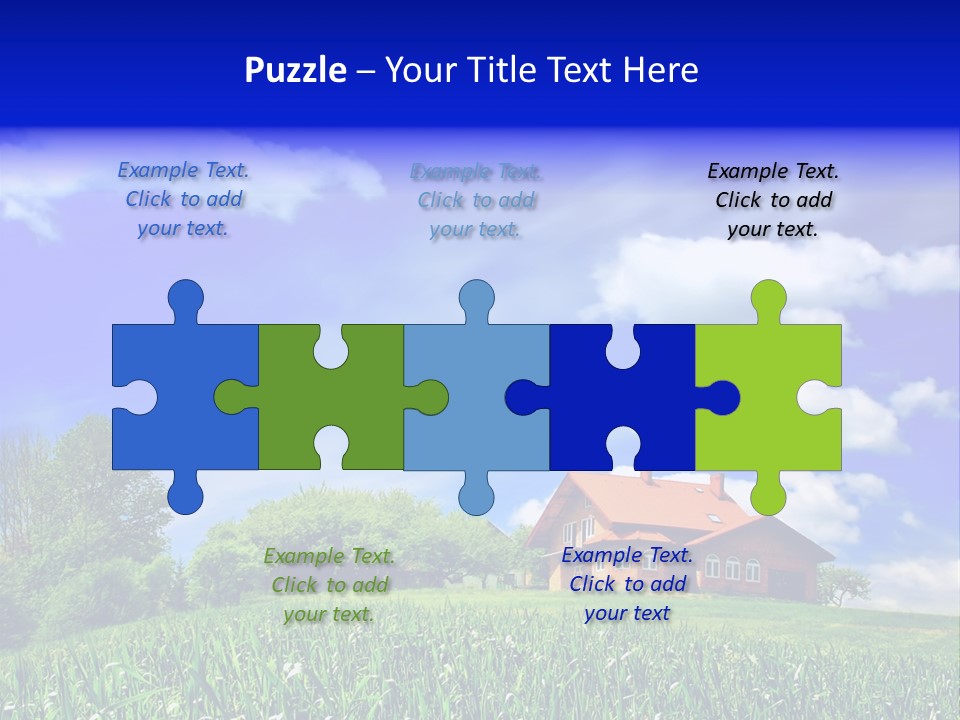 Green Hill House PowerPoint Template