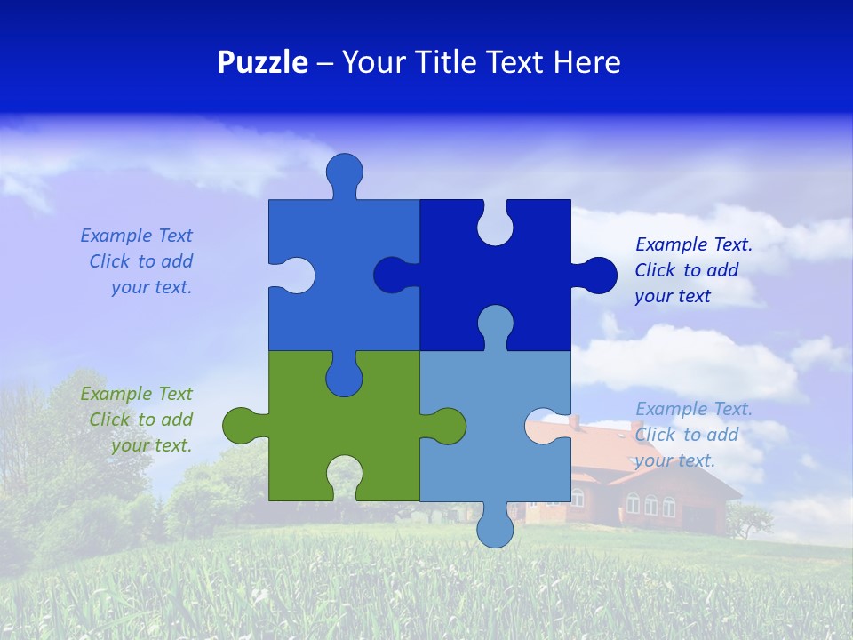 Green Hill House PowerPoint Template