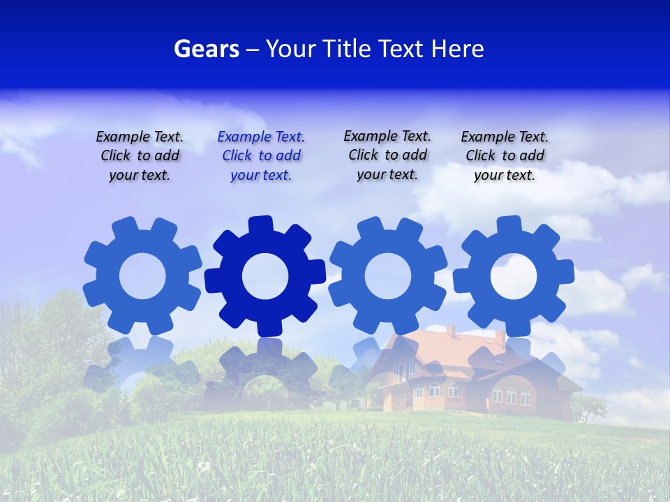 Green Hill House PowerPoint Template