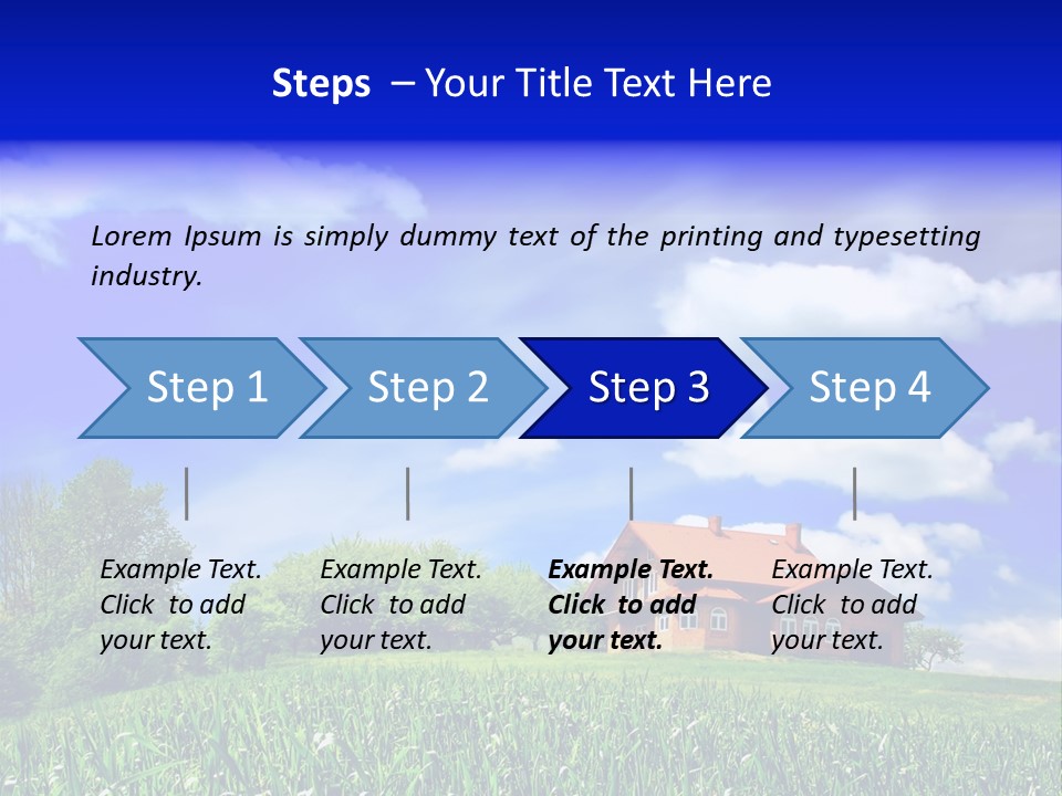 Green Hill House PowerPoint Template
