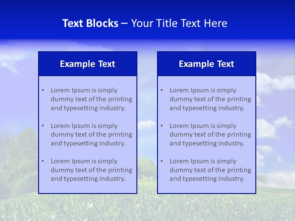 Green Hill House PowerPoint Template