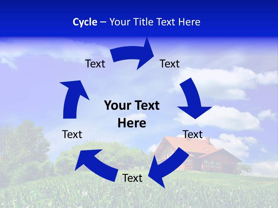 Green Hill House PowerPoint Template