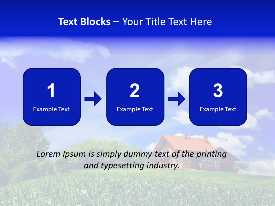Green Hill House PowerPoint Template