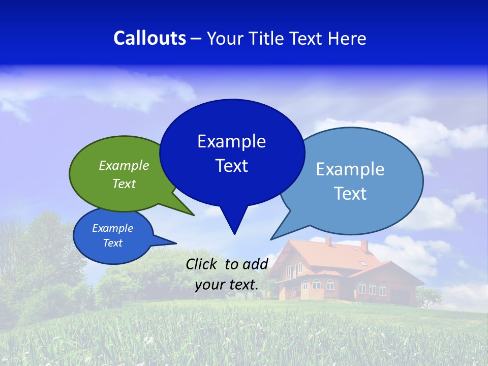Green Hill House PowerPoint Template