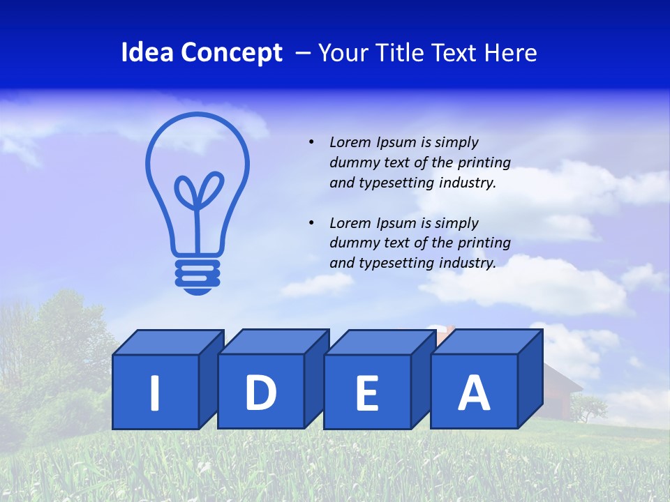 Green Hill House PowerPoint Template