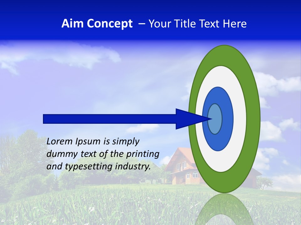 Green Hill House PowerPoint Template