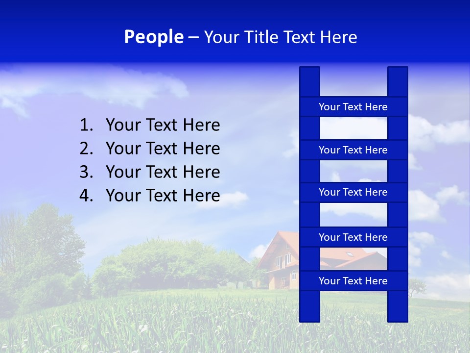 Green Hill House PowerPoint Template