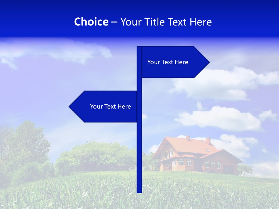 Green Hill House PowerPoint Template