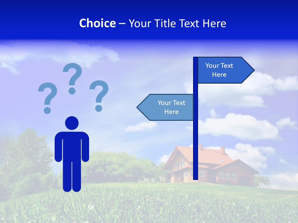 Green Hill House PowerPoint Template