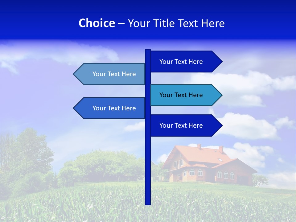 Green Hill House PowerPoint Template