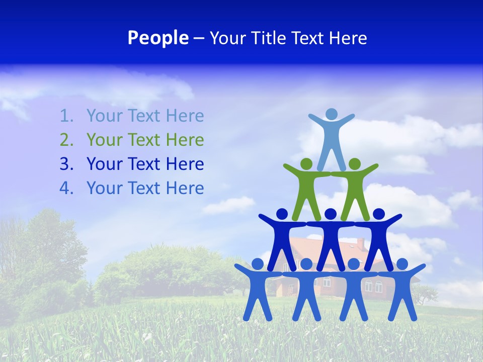 Green Hill House PowerPoint Template