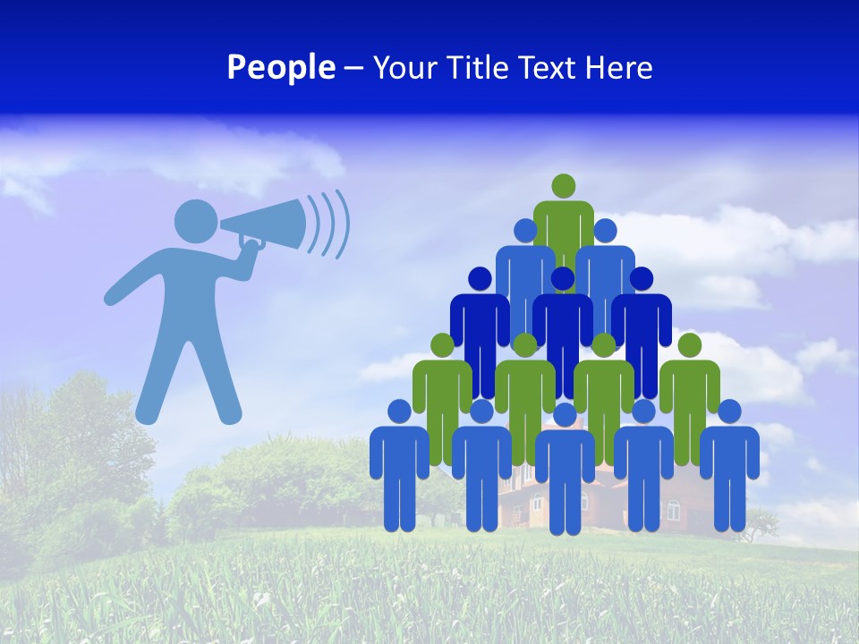 Green Hill House PowerPoint Template