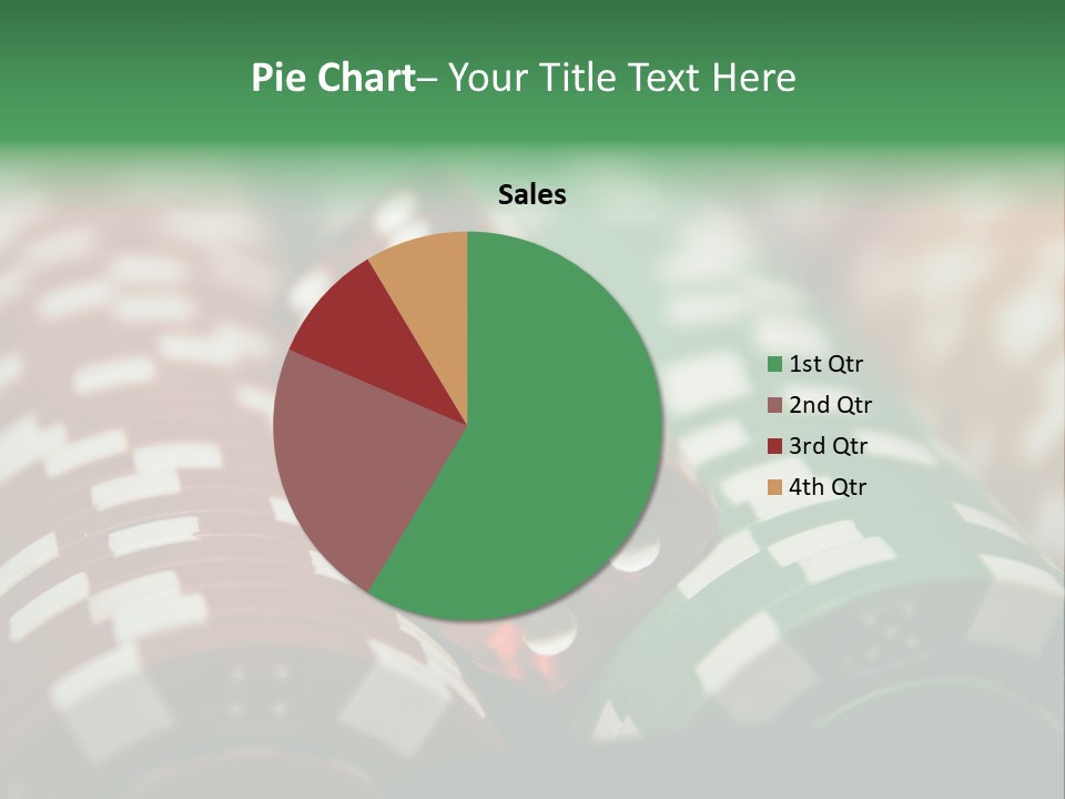 Bet Casino Chips Risk PowerPoint Template
