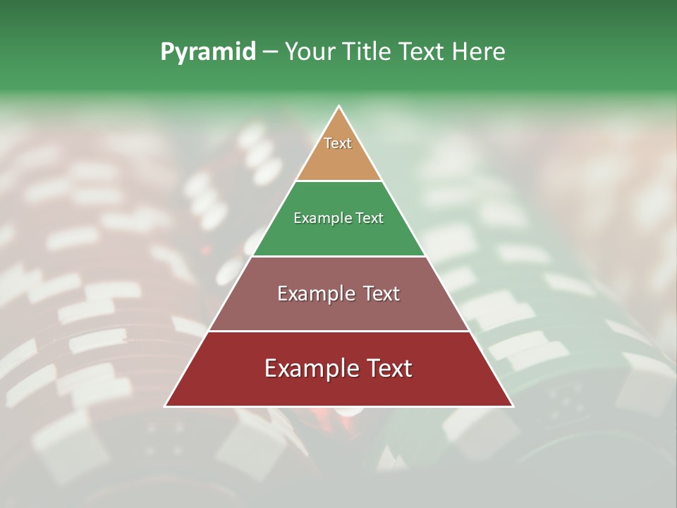 Bet Casino Chips Risk PowerPoint Template