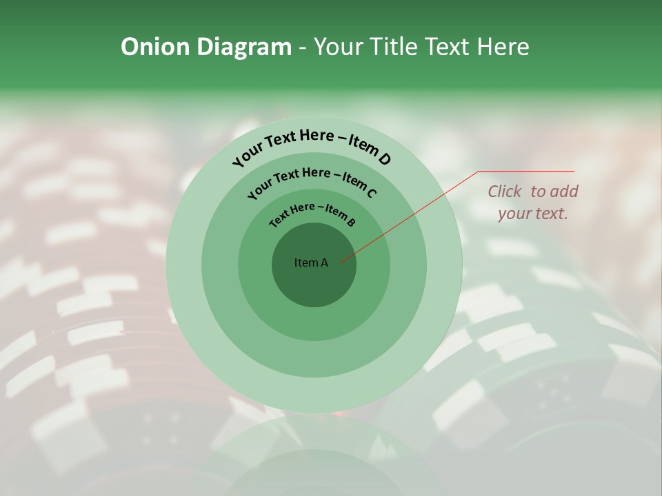 Bet Casino Chips Risk PowerPoint Template