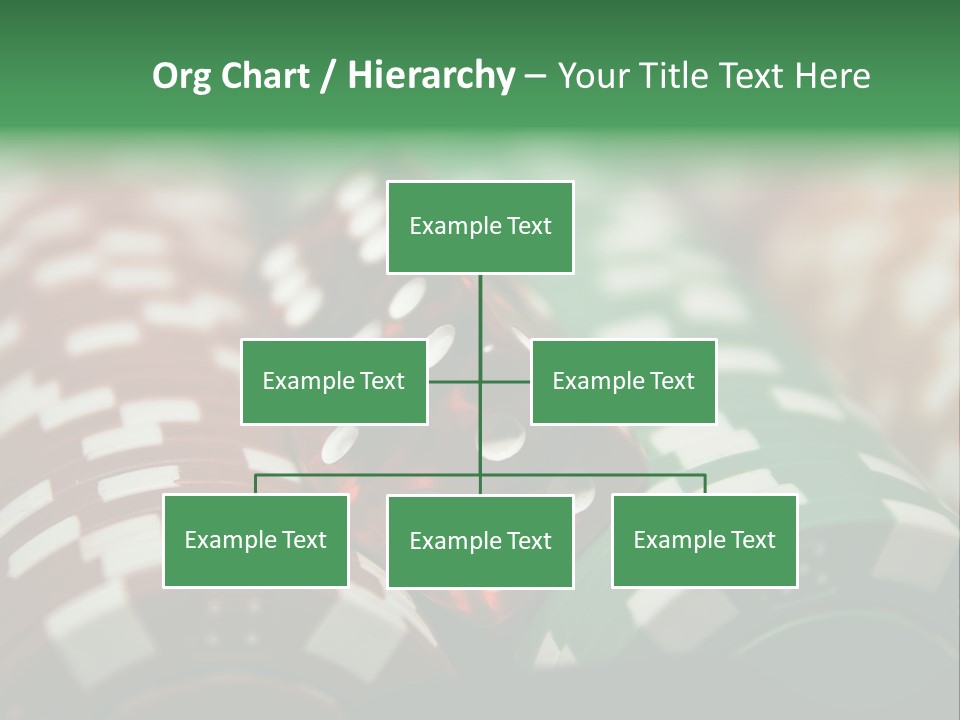 Bet Casino Chips Risk PowerPoint Template