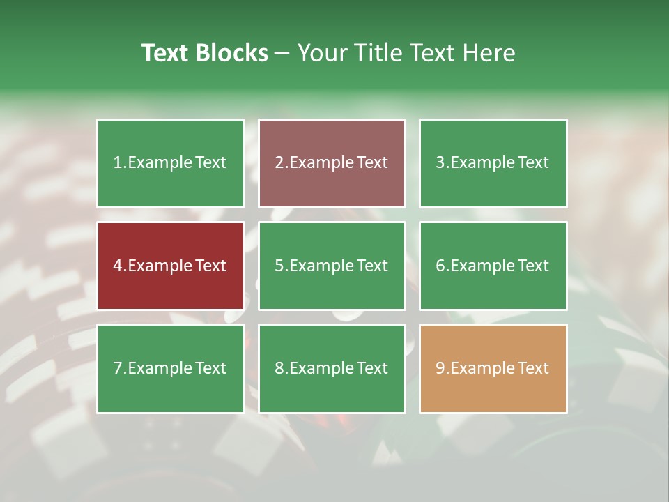 Bet Casino Chips Risk PowerPoint Template