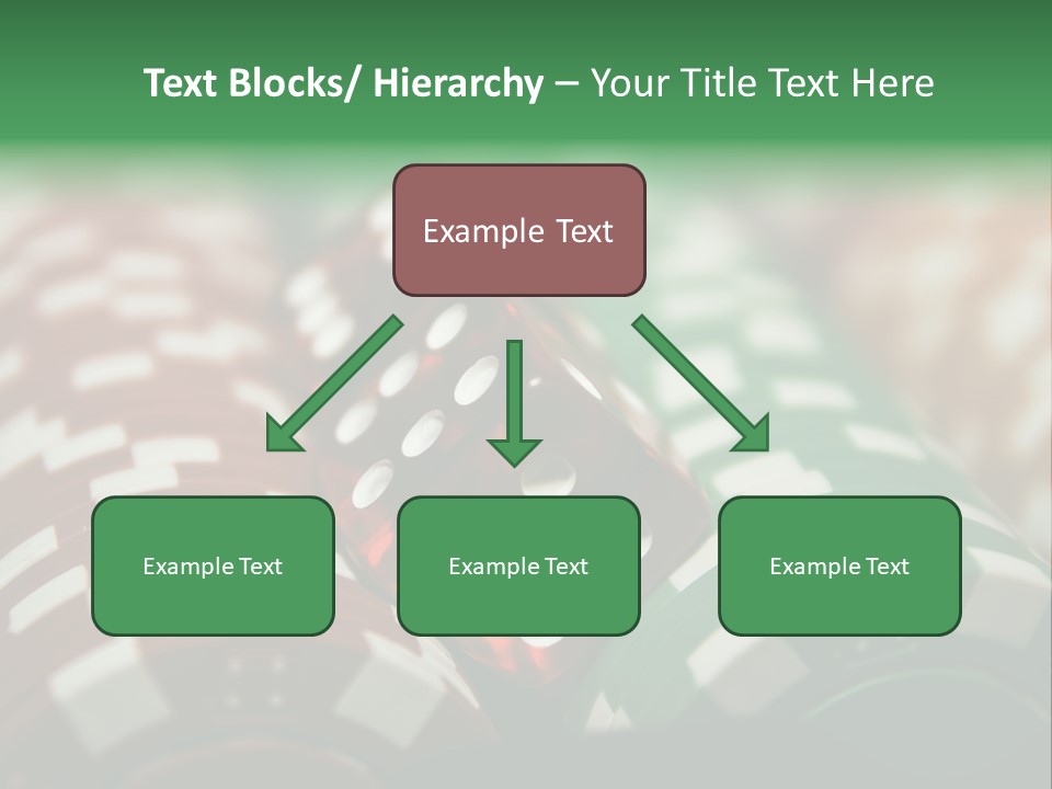 Bet Casino Chips Risk PowerPoint Template