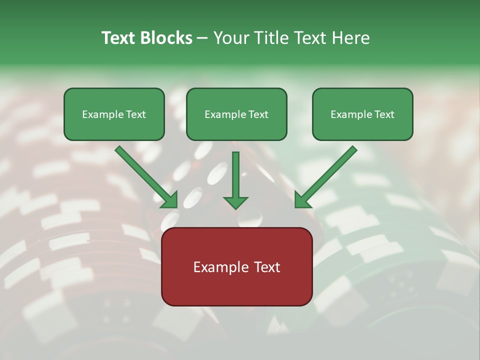 Bet Casino Chips Risk PowerPoint Template