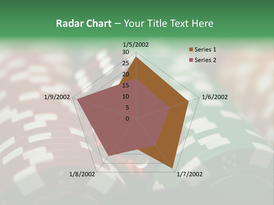 Bet Casino Chips Risk PowerPoint Template