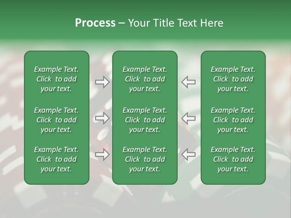 Bet Casino Chips Risk PowerPoint Template