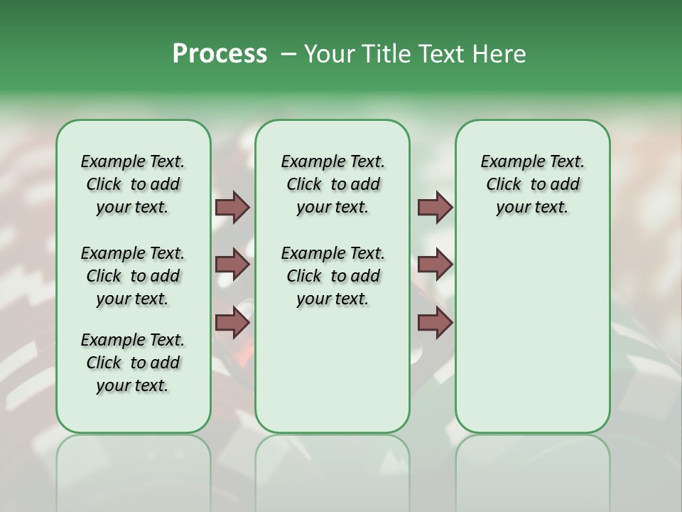 Bet Casino Chips Risk PowerPoint Template
